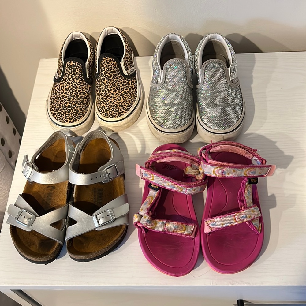 Birkenstock, Tevas and Vans
